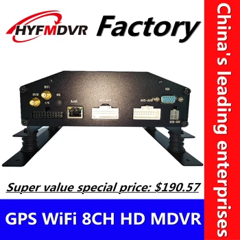 

8-channel hard disk video recorder supports English Japanese language development GPS positioning WIFI remote positioning monito