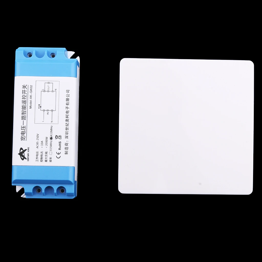 Remote Control Switch 433MHz 10A Relay Lamp Light LED Bulb Wireless Switch Corridor Room Home Remote Lighting Remote Switch qiachip 433mhz 86 wall switch 2 button remote control switch wireless transmitter switch room for smart home lamp light led bulb