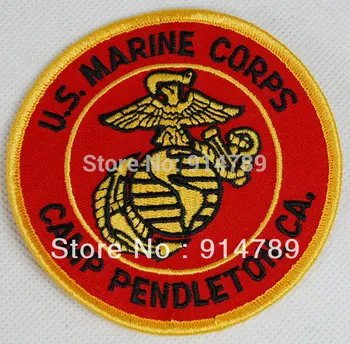 

UNITED STATES MARINE CORPS USMC U.S. CAMP PENDLETON EMBROIDERED PATCH -32290