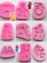 1 pçs urso série silicone fondant bolo molde argila molde de chocolate ferramentas de cozinha