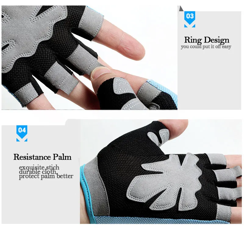 Перчатки для фитнеса на полпальца, дышащие, противоскользящие, без пальцев, перчатки для женщин и мужчин, для бодибилдинга, тяжелой атлетики, перчатки для спортзала