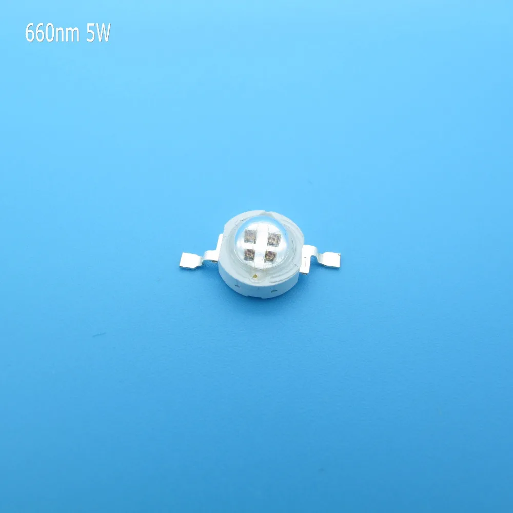 High Power 660nm Deep Red LED Grow Chip 1W 3W 5W 10W 20W 30W 50W 100W COB LED Beads for Plant Grow Light DIY