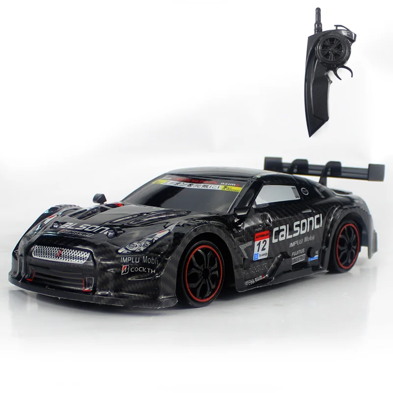 Радиоуправляемый автомобиль для GTR/Lexus 2,4G внедорожник 4WD Дрифт гоночный автомобиль Чемпионат Автомобиль Дистанционное управление электронные детские хобби игрушки - Цвет: GTR black