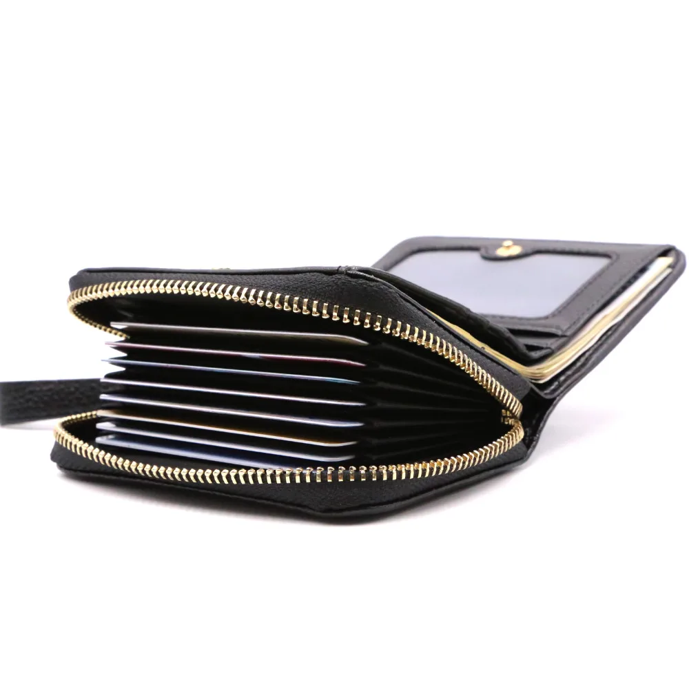 Аккордеон Wallet RFID кожаный бумажник карты для Для женщин держатель кредитной чехол
