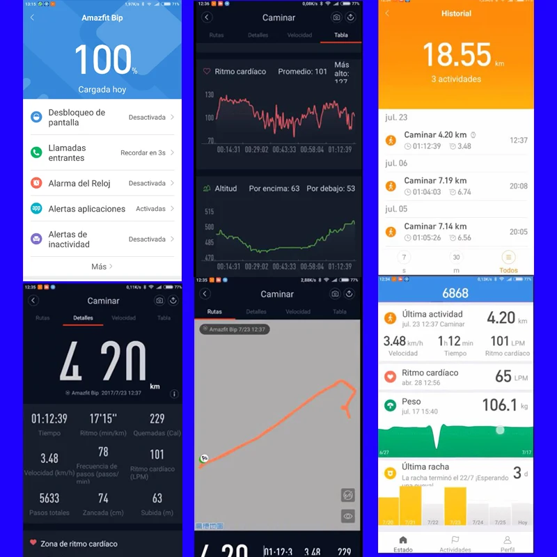 Reloj inteligente Xiaomi Huami Amazfit Bip reloj inteligente Monitor de ritmo cardíaco 45 días de vida de la batería y GPS Gloness para Android IOS sistema de - 5
