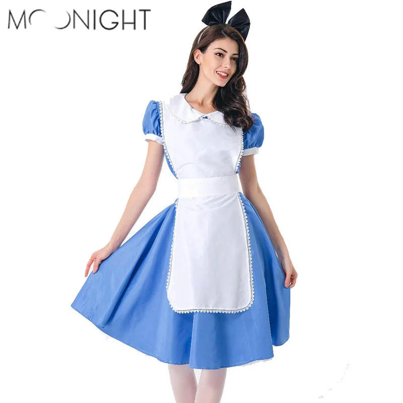 MOONIGHT Halloween costume for women French Maid Costume Restaurant