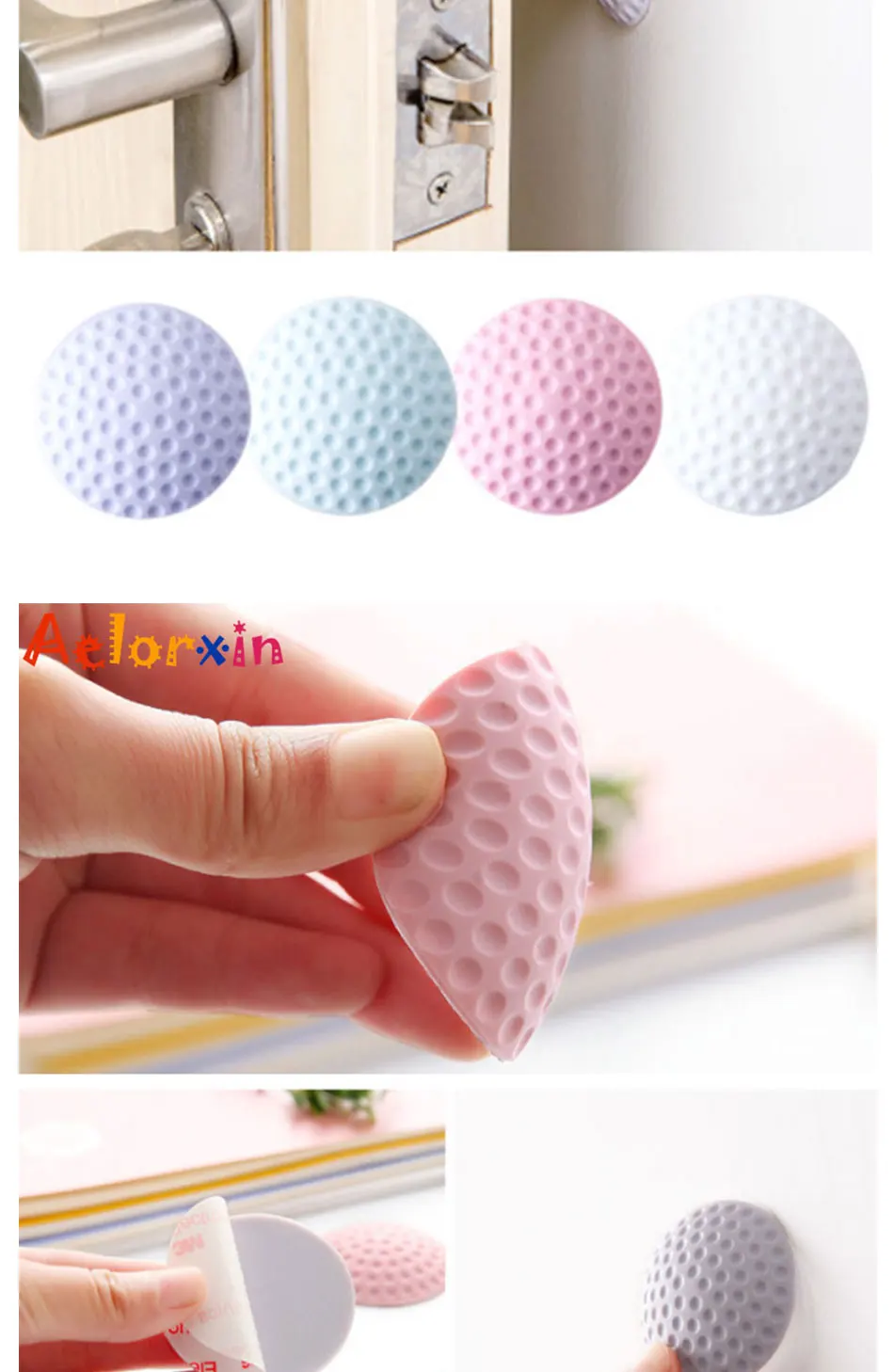 4Pcs/Lot Protection Baby Safety Shock Absorbers Security Card Door Stopper Baby Newborn Care Child Lock Protection From Children
