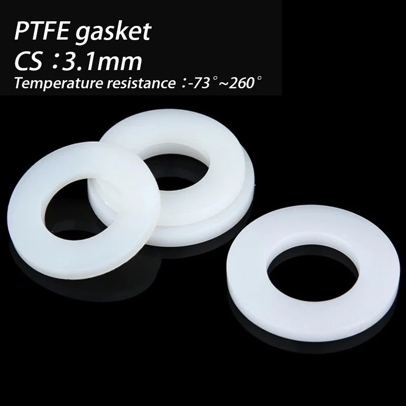 Sealing Gasket 1/2" 3/4" 1" Rubber Ring Silicon PTFE Flat Gasket Sealing Ring Shower Nozzle Hose Pipe Bellows Tube Washer Ring
