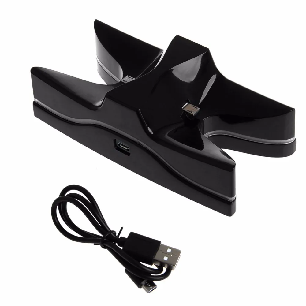 

LED 2 USB Charger Station Charging Stand Dock For SONY PS4 Game Controller New For OCDAY-Y1QA