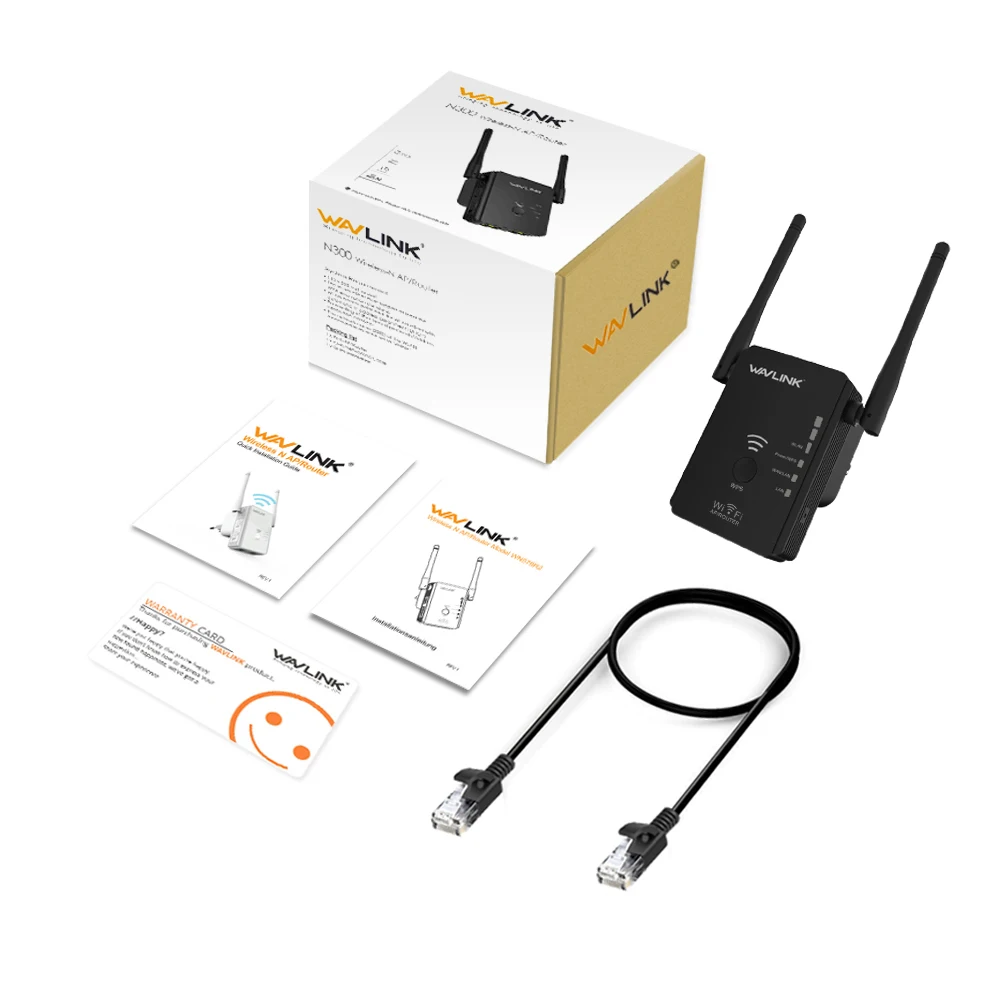 Wavlink 300 Мбит/с wifi ретранслятор/маршрутизатор/точка доступа AP WiFi расширитель диапазона с 2 внешними антеннами WPS шифрование сигнала ускорители