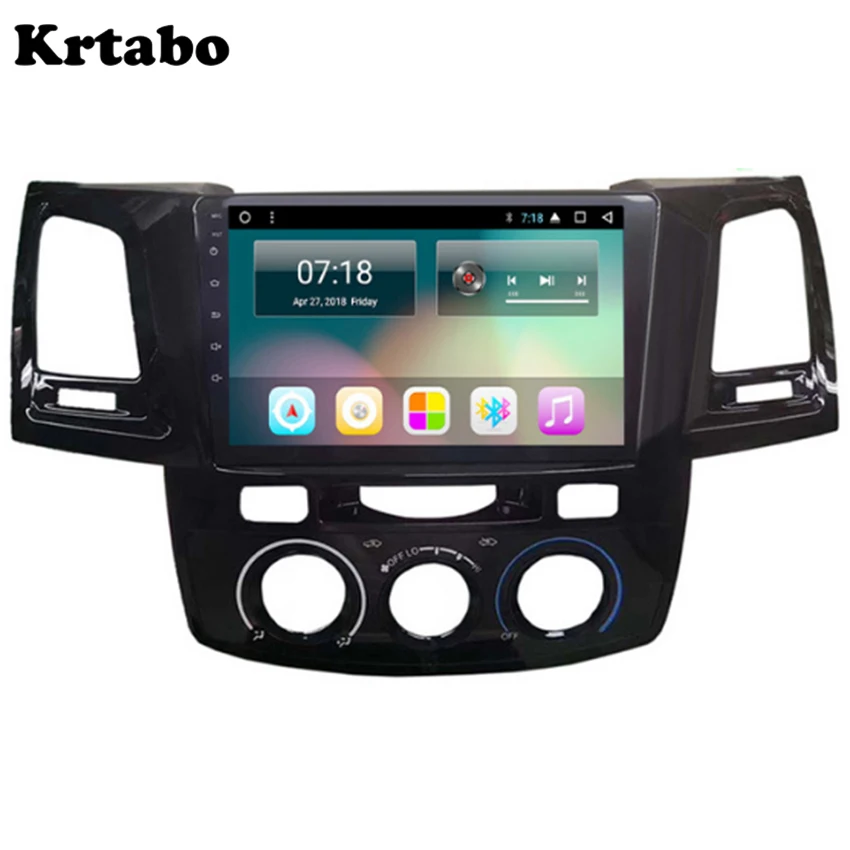 Clearance Car radio Android multimedia player For Toyota Hilux 2007~2014 Bluetooth Car touch screen GPS Navigation Stereo Audio 1