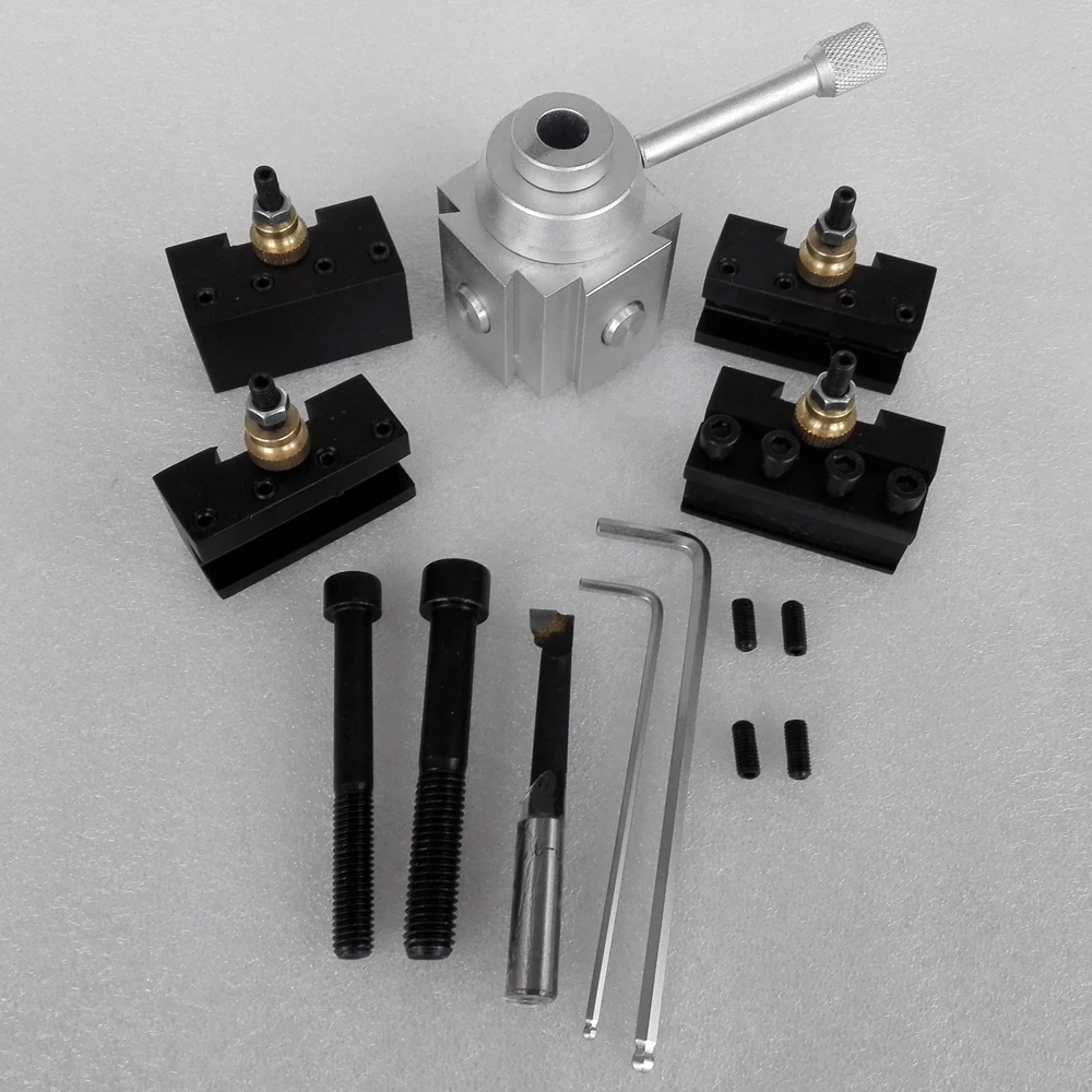 GK Mini Piston type Aluminum Quick Change Tool QCT Kits 1pcs Tool Post