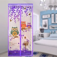 90/100 x 210 CM Curtain Anti Mosquito Magnetic Tulle Shower Curtain Automatic Closing Door Screen Summer Style Mesh Net 4 Color