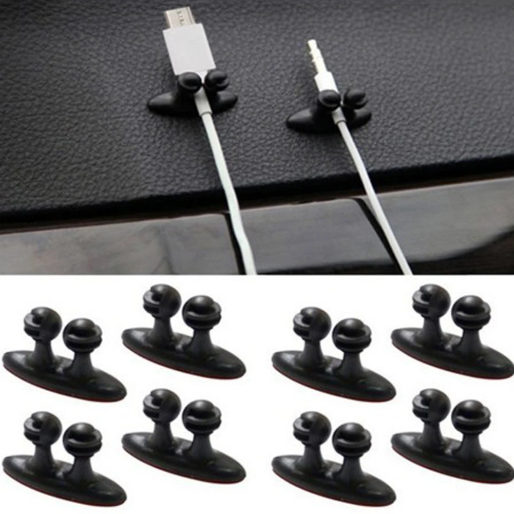 

New Design 8pcs/lot Multi-purpose Convenient Bundle Clip Beam Clamp Navigation Wire Finishing USB Data Cable Clip Universal