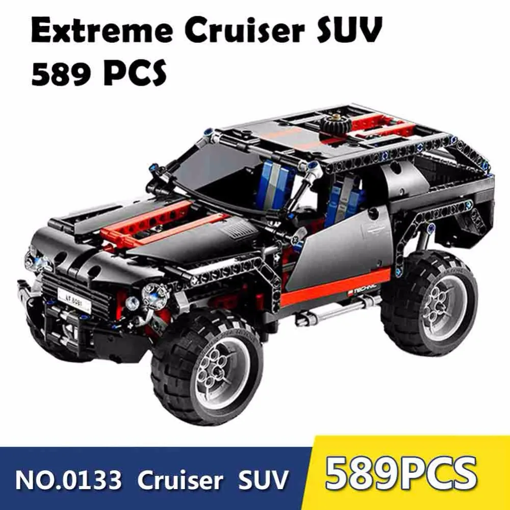 

7ron 3341 Extreme Cruiser SUV Racing Car Model Building Block Eductional Toy Block DIY Brick Compatible With Legoe Technic 8081