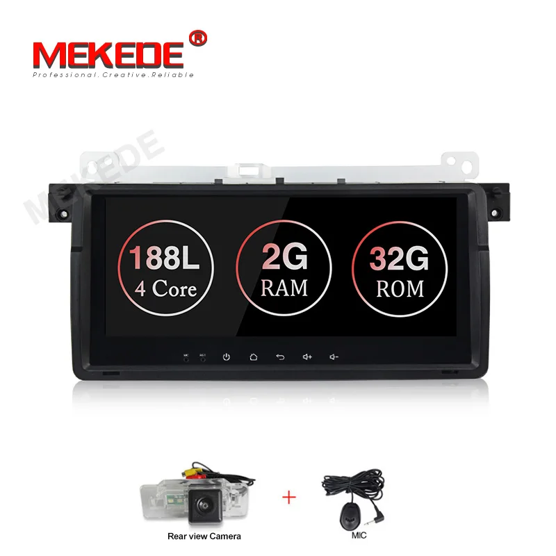 MEKEDE 8," Android9.1 автомобильный Радио gps для BMW E46 M3 318i 320i 325i поддержка SWC аудио wifi 4G BT телефон - Цвет: car dvd camera