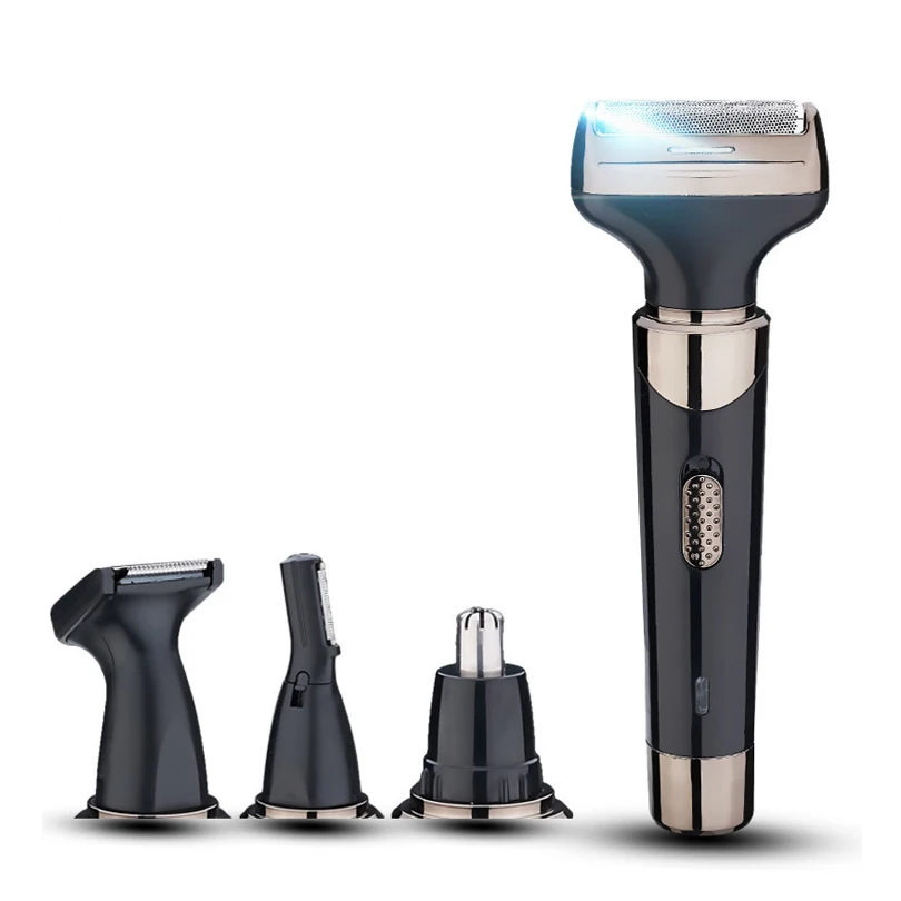 

4 in 1 Shaving Machine Hair Trimmer for Men Electric Trimmer Rechargeable Electric Shaver Eyebrow Nose Hair Beard Removal