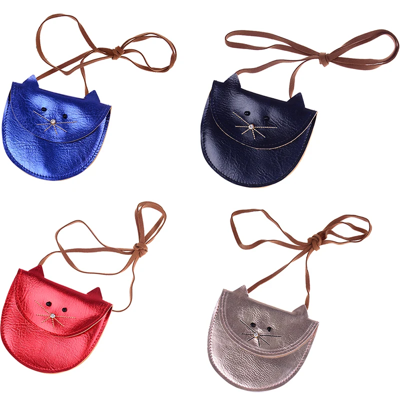 Mini Cute Cat Shoulder Bag Kids Key Coin Purse Lovely Bag Little Girl