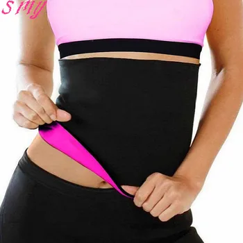 

Hot Sweat Women & Men Stomach Waist Trainer Shapewear Neoprene Body Shaper Slimming Belt Waist Cincher Girdle For Weight Loss
