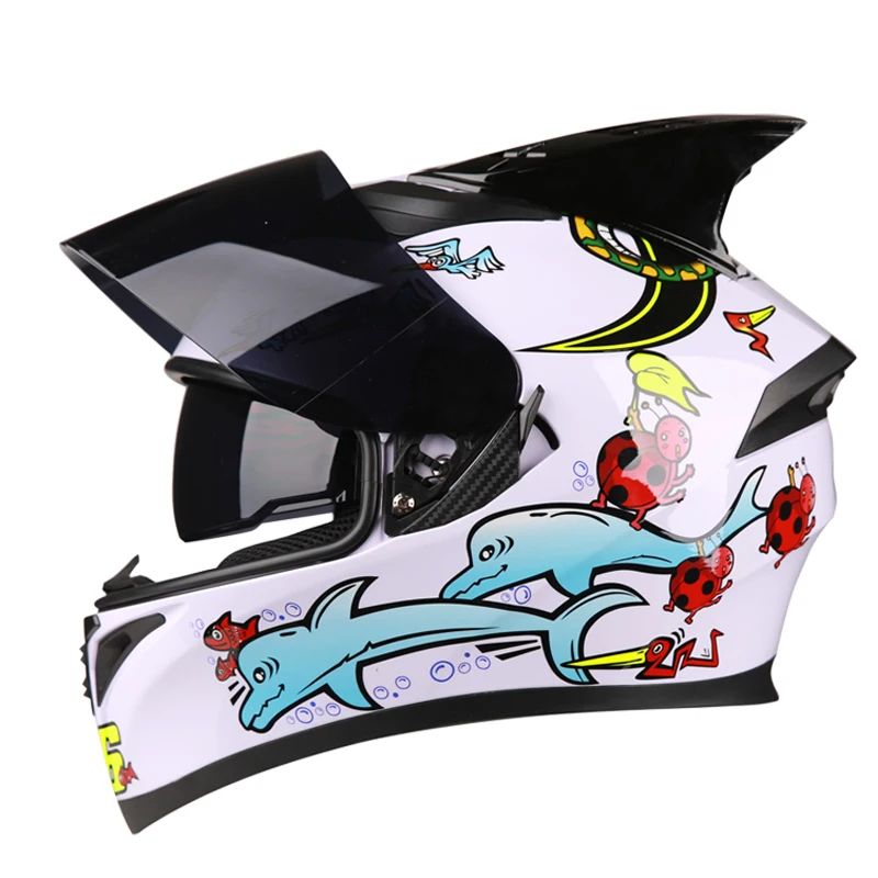Полнолицевой шлем Casco мотошлем мотоциклетный шлем для гонок kask Casque Moto Full Face Kask горные DOT одобрены - Цвет: c1