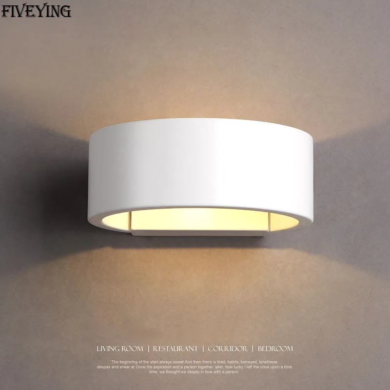 

Round Indoor LED Wall Lamps 5W 10W AC85-265V Modern Simple For Bedroom Lights Dining-room Light Fixture Wall Sconce