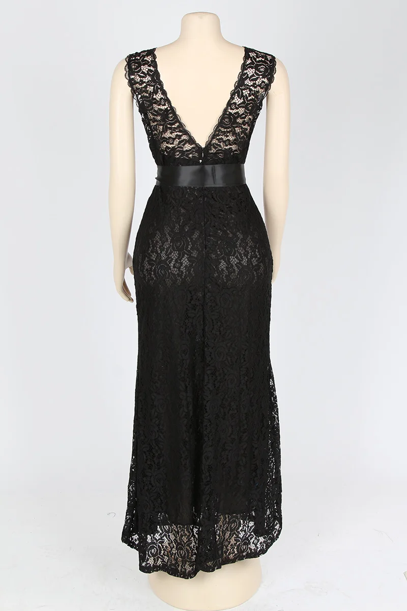 Kostlich Summer Women Long Dress 2017 UK Green Elegant Prom Fashion Casual Ladies Maxi Clothes Evening Party O-Neck Lace Dresses (61)