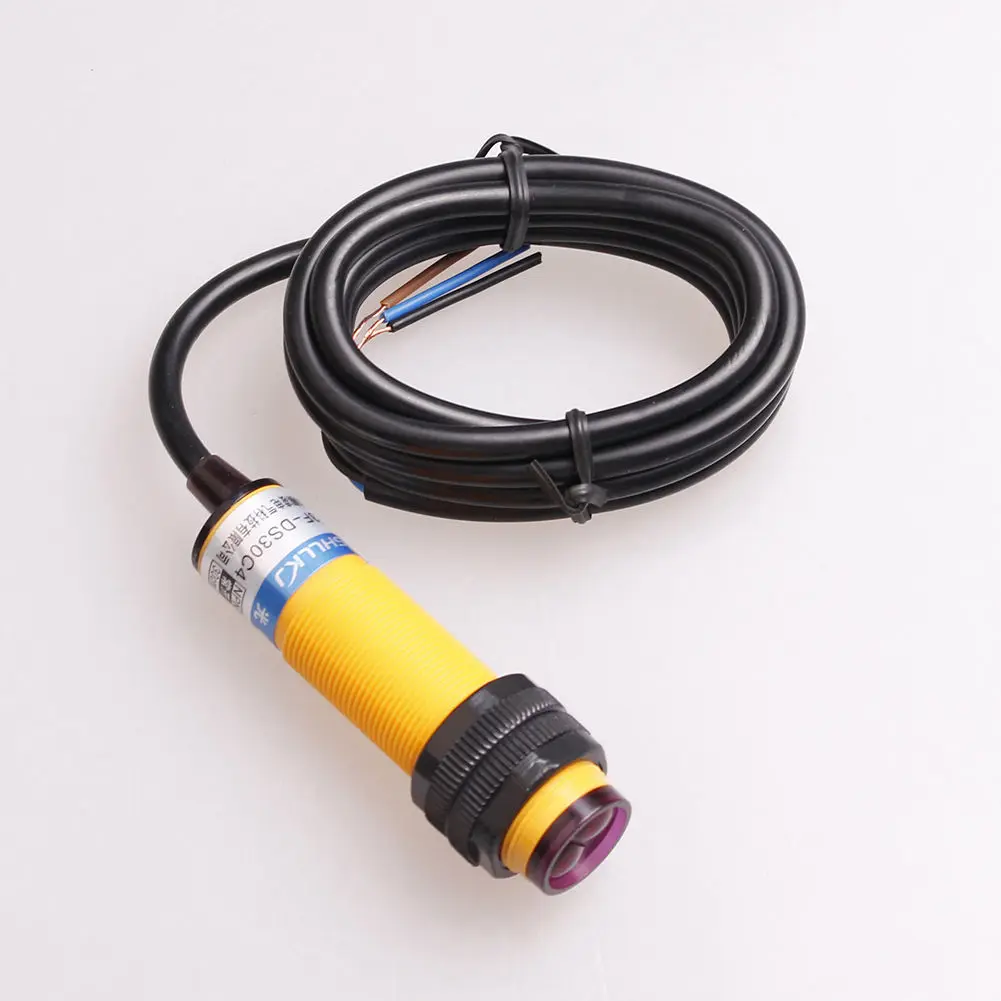 5Pcs Retroreflictive M18 Three Wires DC NPN NO+NC 2m Detection Distance