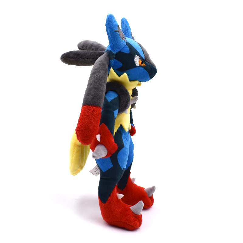 28 см Мега Lucario XY плюшевые игрушки мягкие набивные из аниме куклы высокого качества детские игрушки Рождественский подарок для детей