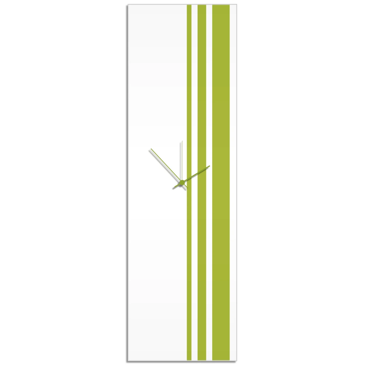 Green Triple Stripe Clock-Green Hands
