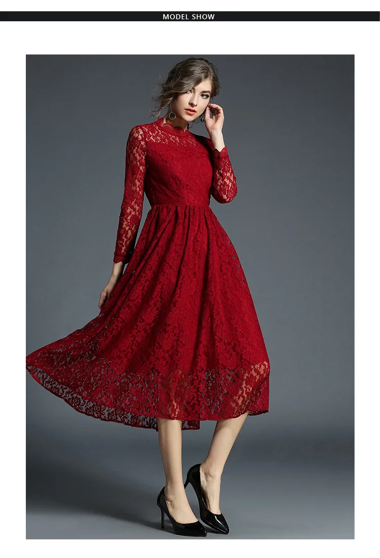 Año Nuevo resorte rojo De encaje vestido De Navidad vestido De velada Longue 2018 traje Vintage De las mujeres hacer vestido Kerst Jurk Ropa De Mujer K8108 Año Nuevo resorte rojo De encaje vestido De Navidad vestido De velada Longue 2018 traje Vintage De las mujeres hacer vestido Kerst Jurk Ropa De Mujer K8108