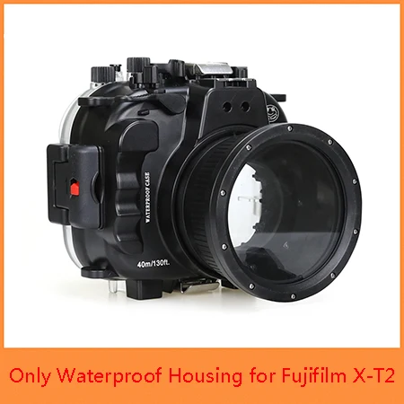 Seafrogs 40 м/130ft подводный Камера Корпус чехол для ЖК-дисплея с подсветкой Fujifilm X-T2 XT2 с Алюминиевый поддон водонепроницаемый чехол для камеры - Цвет: ony case
