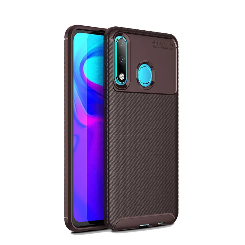 

1Pcs Luxury Mobile Phone Cases for Huawei P30lite Silicone Drop Protection Gel carbon fiber Soft Shell