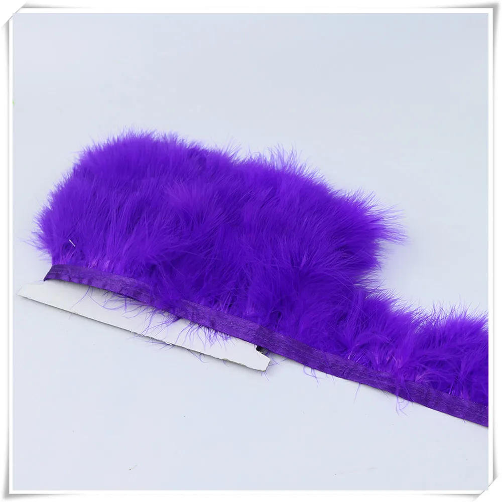 8 violet marabou trimming 5