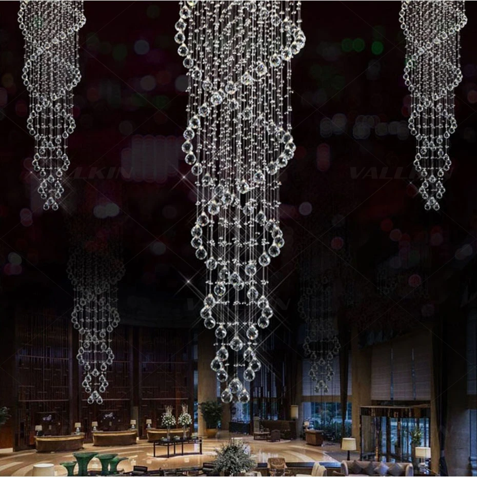 Lustres de Cristal Luzes para Sala Venda Quente Luxo Claro Moderno Iluminação Teto Lustres Jantar Interior Escadas Corredor Mod. 136395 2 moderno iluminação teto lustres luzes para sala