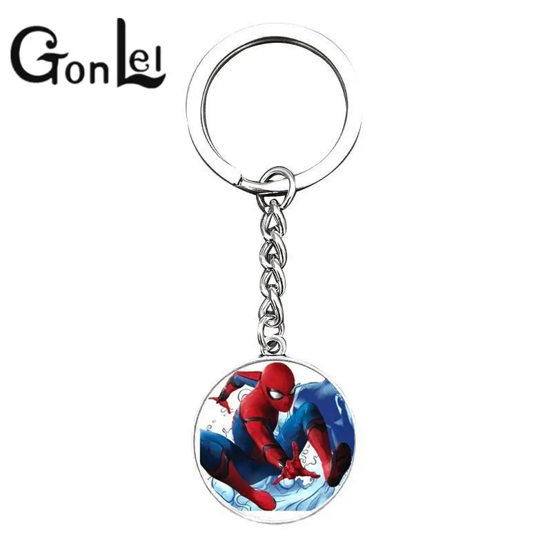 

Spider-Man: Far From Home Fashion The Avengers Hero Anime Keyring Spiderman Keychain Cartoon Keychain Child Gifts