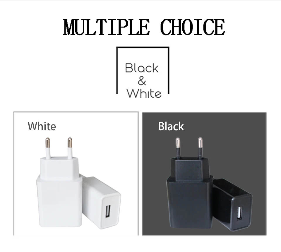5V2A USB EU Mobile Phone Charger Travel In Europe Italy France Spain Wall Charger EU Adapter Plug For Electronic Device Charging (7)
