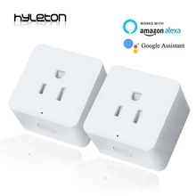 2 Pack Hyleton smart plug 10A Home Automation wifi socket Remote Control power switch Working with