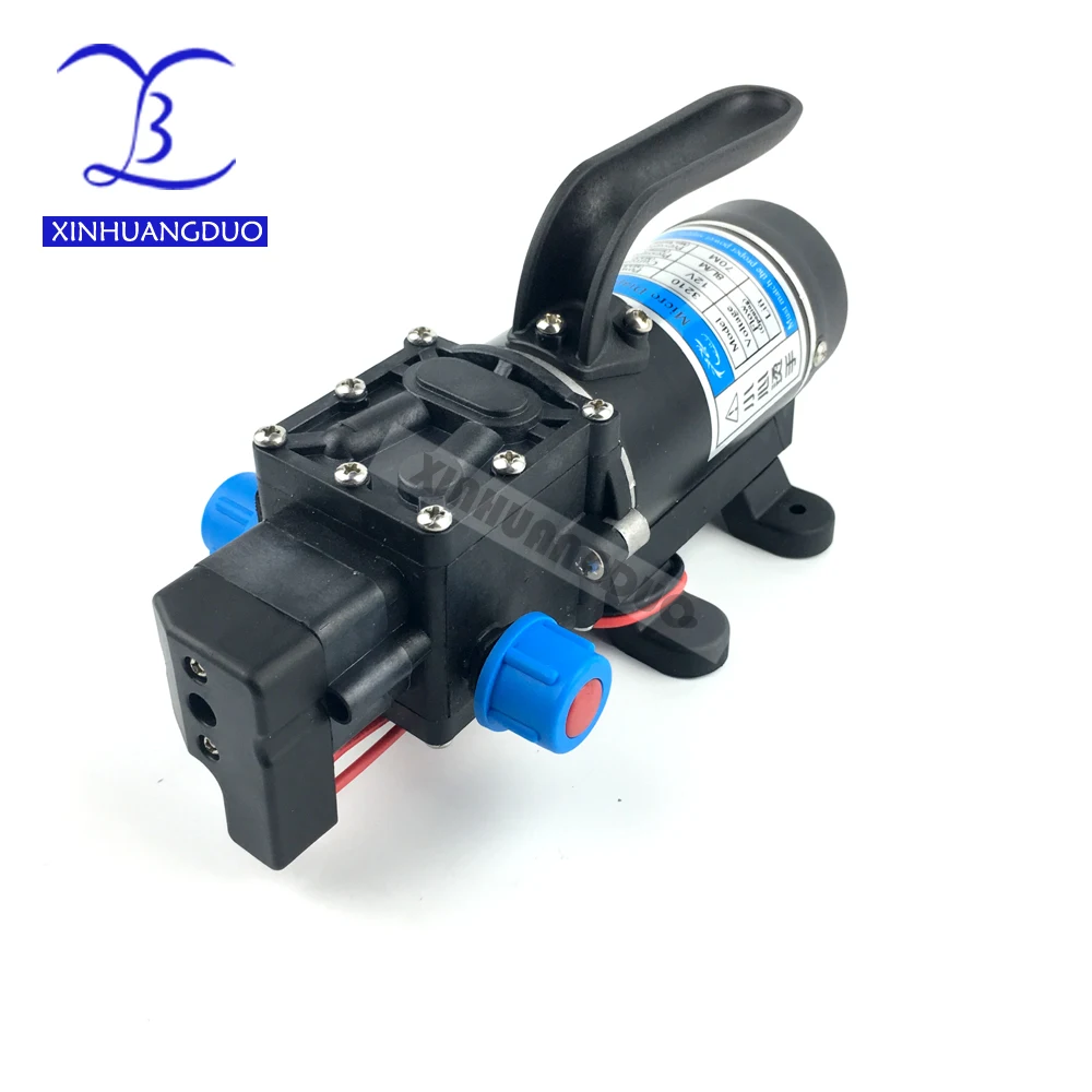 

100w 8Lpm automatic pressure switch high pressure self priming mini electric dc 12v 24v diaphragm water pump spray pump cooling