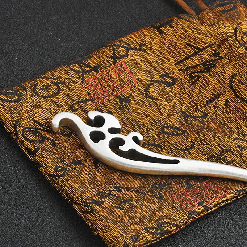 

Spoondrift Hair Stick 925 Sterling Silver Luxury Women Jewelry Chinese Handmade Ethnic Hairpin Sister Birthday Gifts Hair Pins