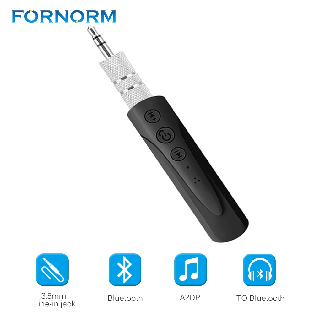 FORNORM Портативный аудио приемник Беспроводной Bluetooth 4 1 Hands Free с зажимом Музыка