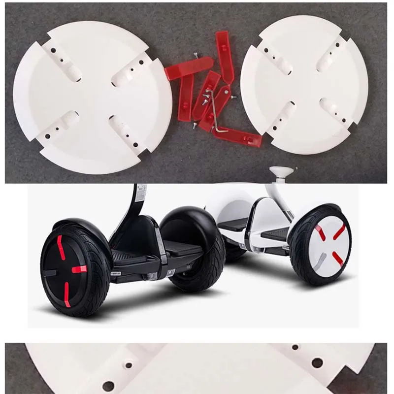 

free shipping droppshing 1 Pair Wheel Cover for XIAOMI Mini Pro Ninebot Balance Electric Scooter Accessories scooter parts