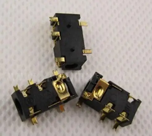 10 шт. 3 5 мм Женский аудио разъем Pin SMT SMD Разъем для наушников PJ 327B|Интегральные