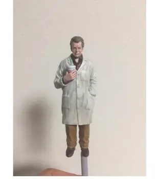 

1/18 90mm Scientist man with white coat 90mm toy Resin Model Miniature Kit unassembly Unpainted