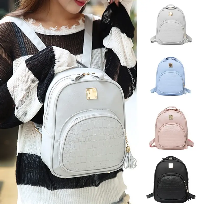 

HEFLASHOR Mini Backpacks Woman 2018 PU Leather Backpack Female Bookbag Mochila mujer Girl Backpack Schoolbag mochila escolar