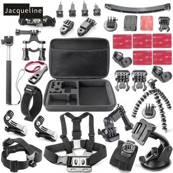 

Jacqueline for Go pro Accessories Kit mount for Go pro Hero 6 5 4 3+ 3 for SJCAM SJ4000 SJ5000 for EKEN H9R H9 H8