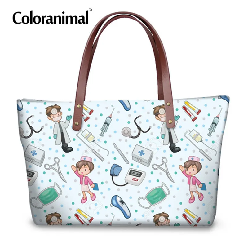 Us 25 49 15 Off Coloranimal Nurse Tote Bag Women Brand Design Casual Large Per Shoulder 3d Cute Cartoon Nursing Print High Quality In Us 25 49 15 Off Coloranimal Nurse Tote Bag Women Brand Design Casual Large Per Shoulder 3d Cute Cartoon Nursing Print High Quality In