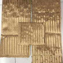 Золотой тюрбан ASO OKE модный нигерийский женский шарф с бисером высокого качества африканский гелевый головной убор ASO OKE 3 шт./лот