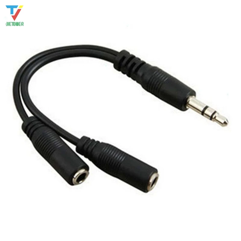 100pcs lot Audio Conversion Cable 3 5mm Male To Female Headphone Jack Splitter Audio Adapter Cable wholesale cheap