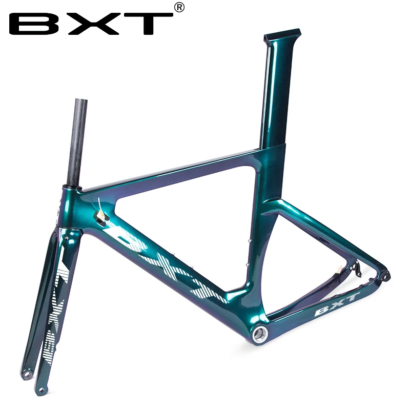Cheap BXT New Carbon Disc Brakes Road Bike Frame Di2 Carbon Fibre Road BSA Frame suitable 700C*28C/30C carbon Disc 140mm free shipping 1