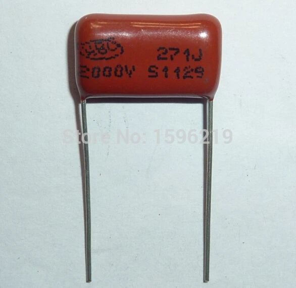 

20pcs CBB capacitor 271 2000V 271J 2KV 270pF 0.27nF P15 CBB81 Metallized Polypropylene Film Capacitor